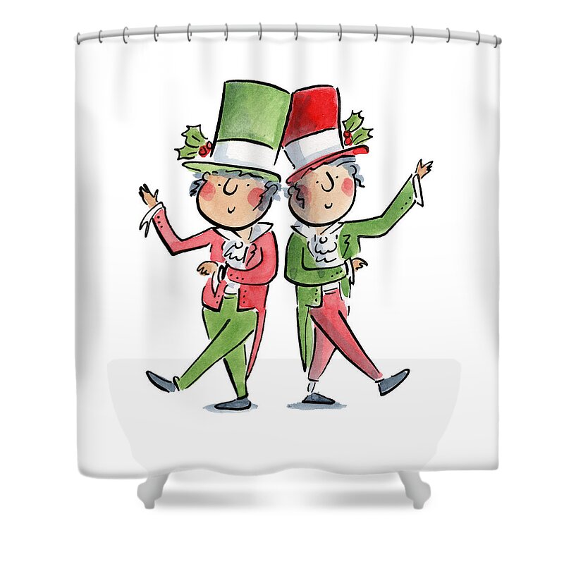 Victorian Christmas - Shower Curtain