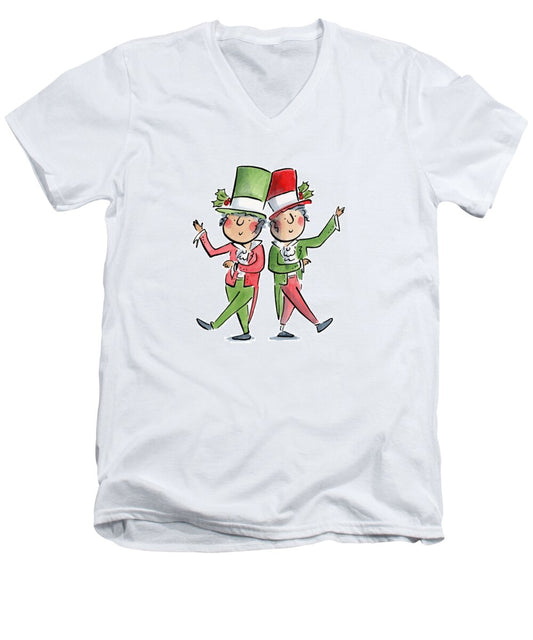 Victorian Christmas - Men's V-Neck T-Shirt