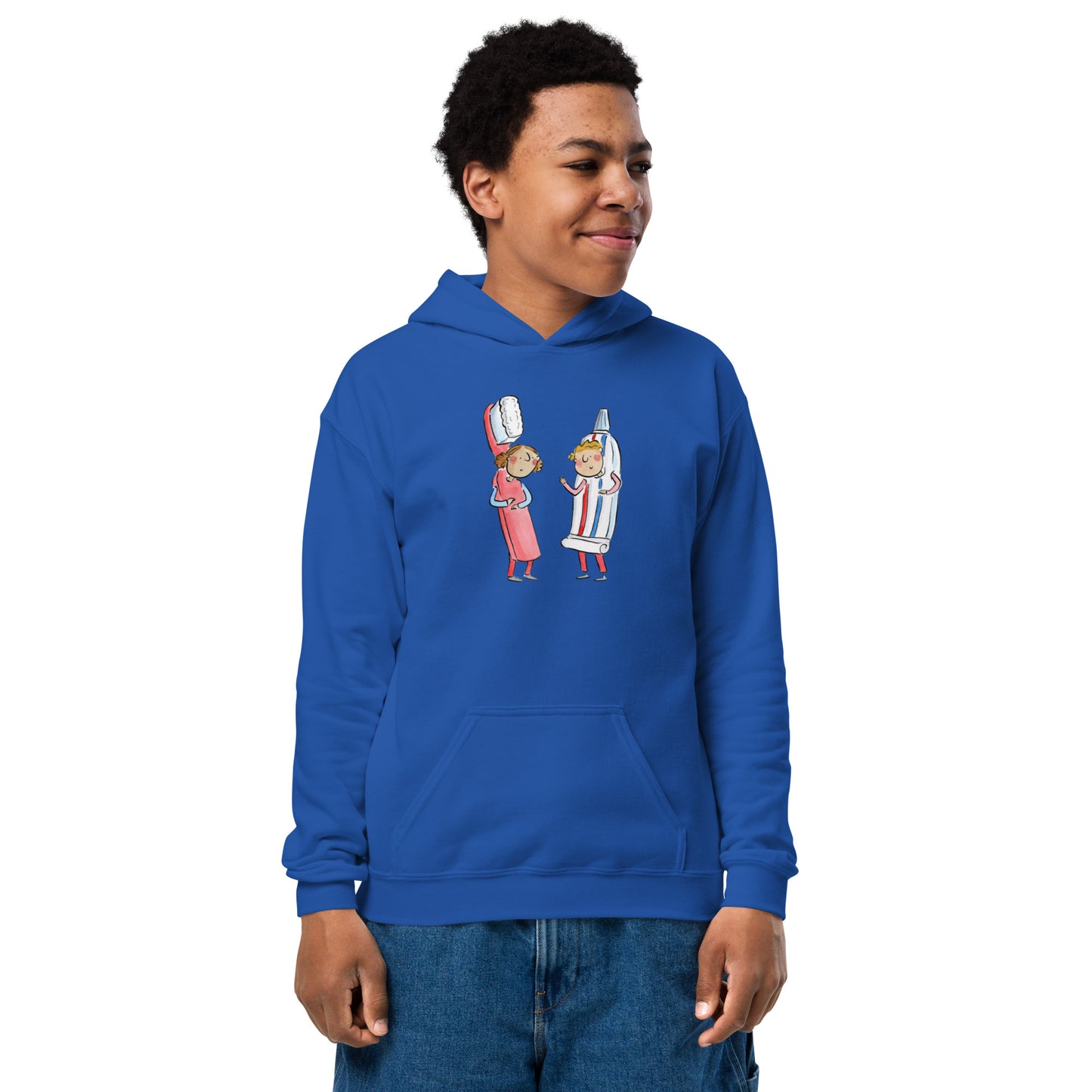 Toohtpaste Illustration by Rosie Brooks Youth heavy blend hoodie