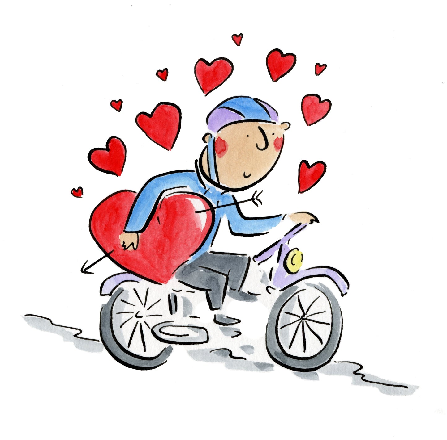 Hearts bike